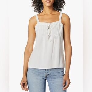 Paige Naima cami white blouse size large